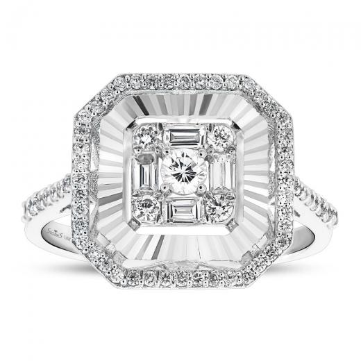 0.57 ct. Diamond Baguette Ring